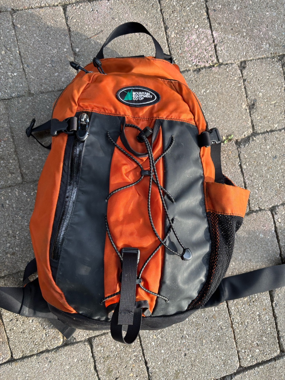 Vintage MEC Daypack Hiking Backpack Orange - Classic Oval Logo Gorpcore